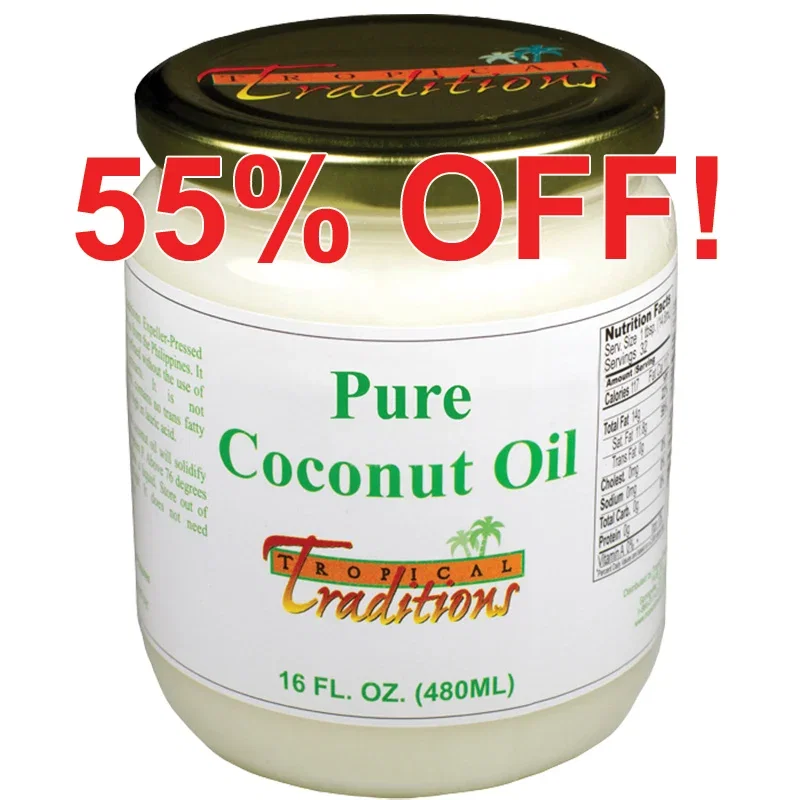Image of Pure Coconut Oil - 1 pint (minimum of 2)