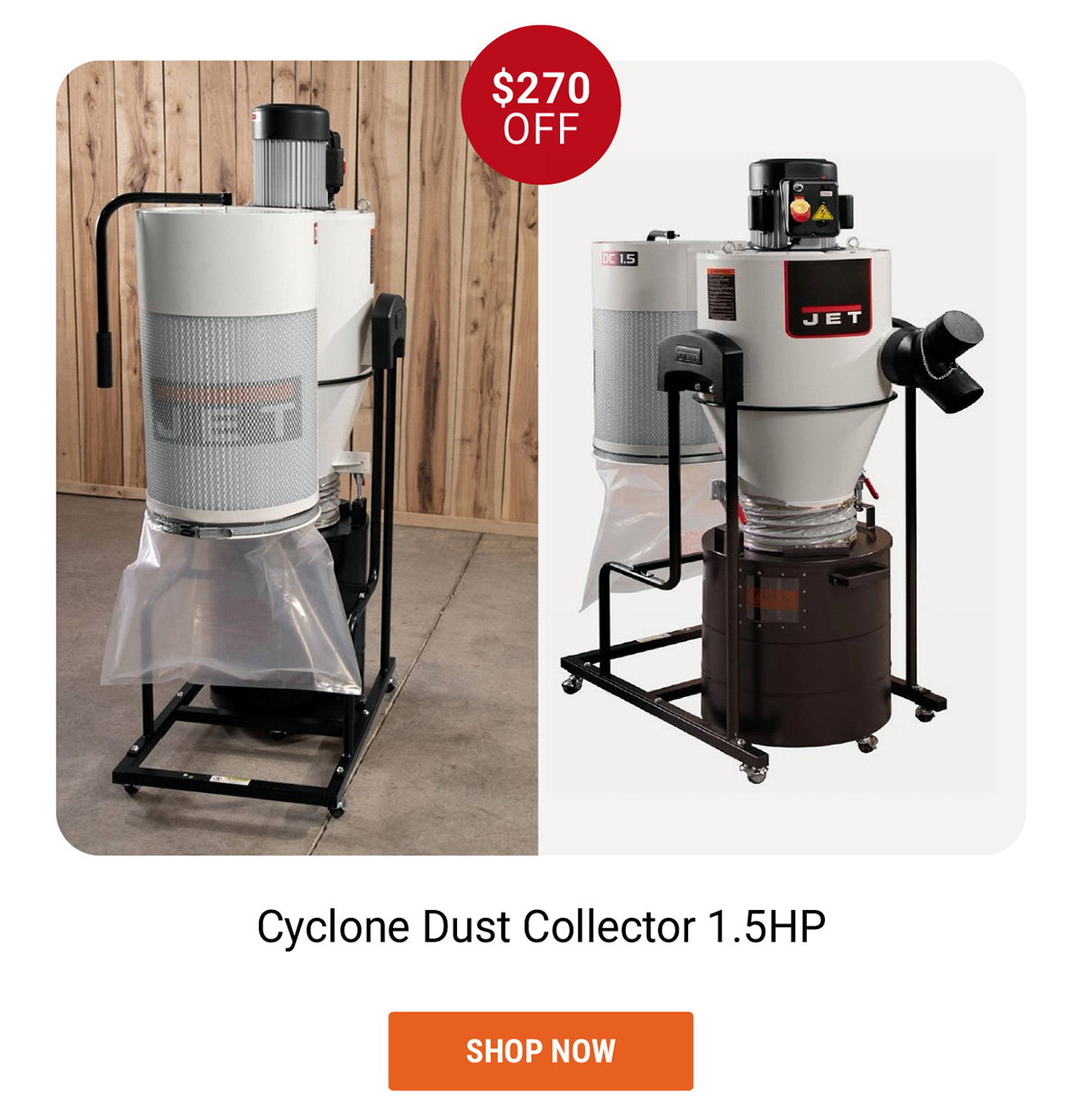 Cyclone Dust Collector 1.5HP