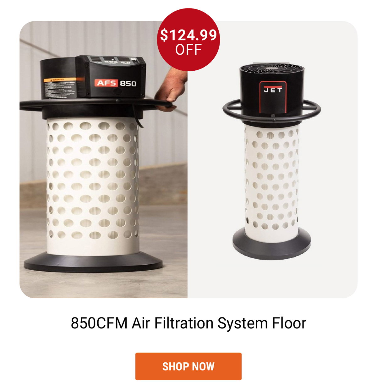 850CFM Air Filtration System Floor