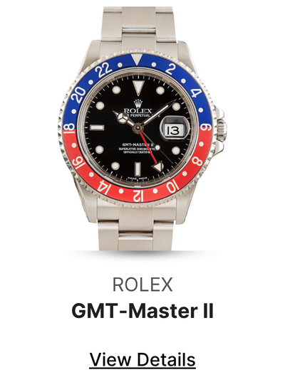 Used Stainless Steel Rolex GMT-Master II Ref 16710 Red & Blue Pepsi
