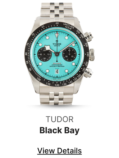 Pre-Owned Black Bay Chrono Stainless Steel Ref 79360N Turquoise Dial