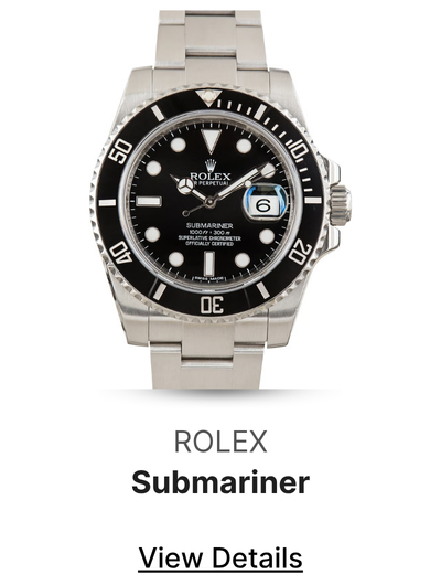 Used Stainless Steel Rolex Submariner Black Dial Ref 116610