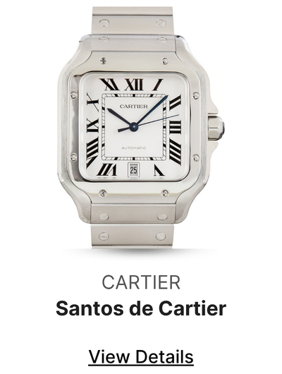 Used Santos de Cartier Watch Ref WSSA0018 Large Model