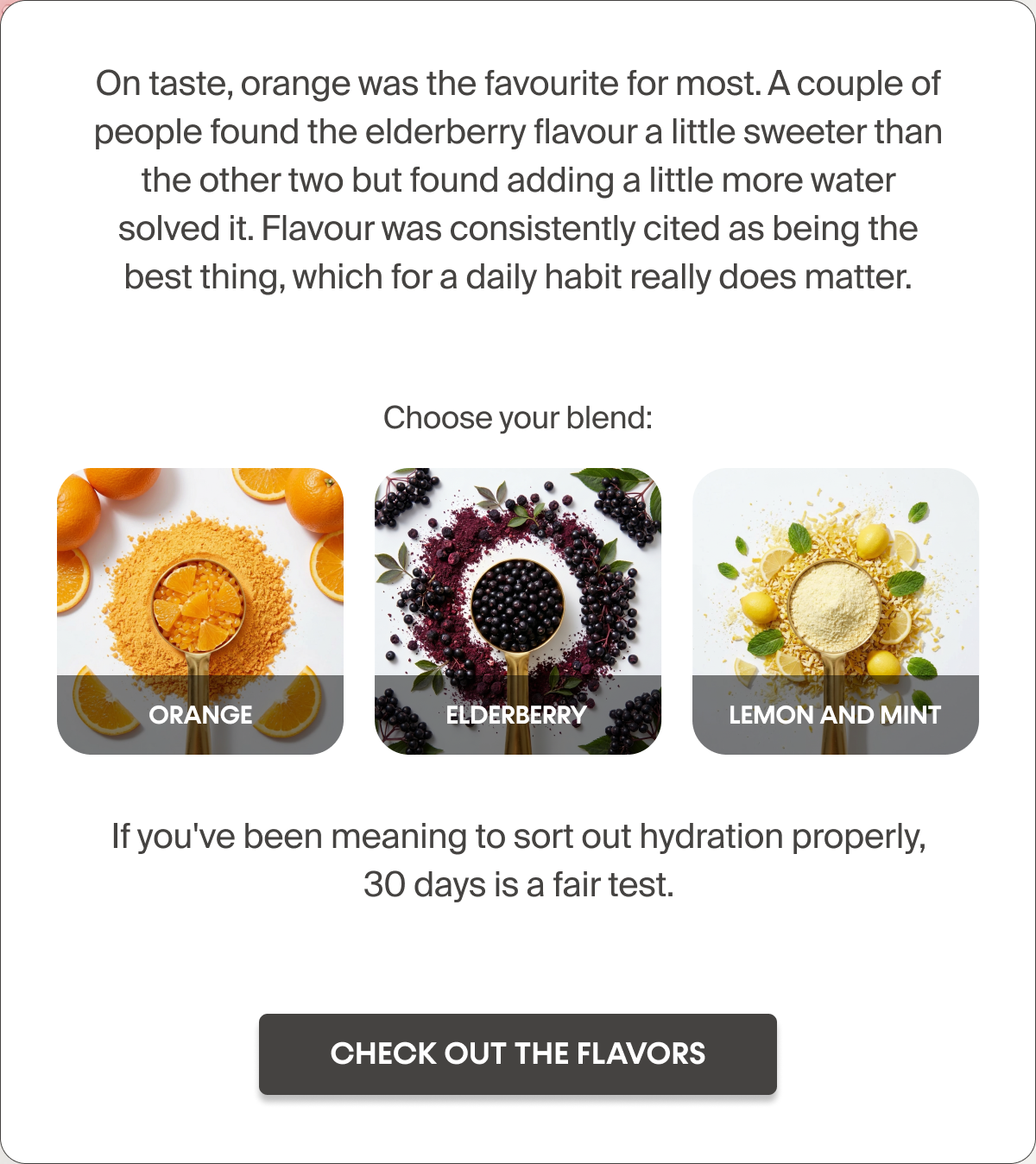 Check Out The Flavors