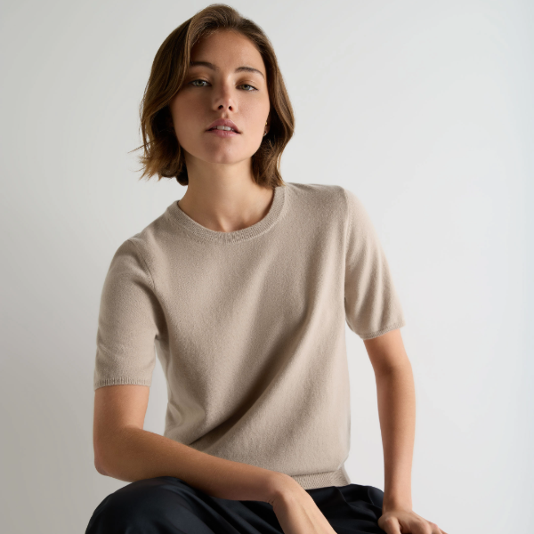 Women's Milly Classic Cashmere T-Shirt