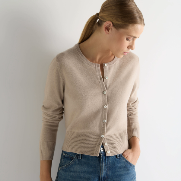 Women's Ivy Cropped Cashmere Cardigan