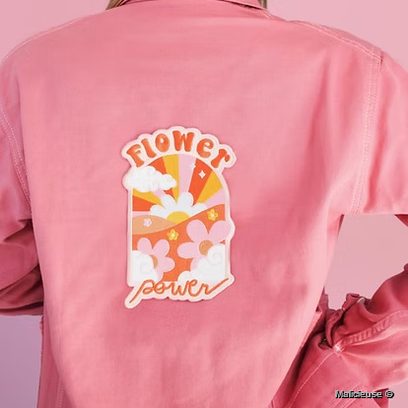 Ecusson Thermocollant Flower Power XL