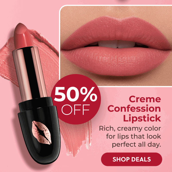 Creme Confession Lipstick: Rich, creamy color for lips that look perfect all day.
