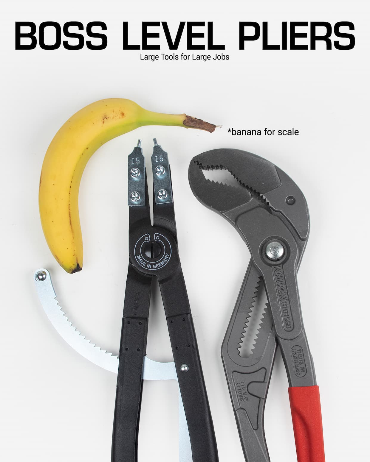 Boss Level Pliers, Large Pliers for Large Jobs