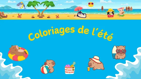 100 coloriages d’été gratuits
