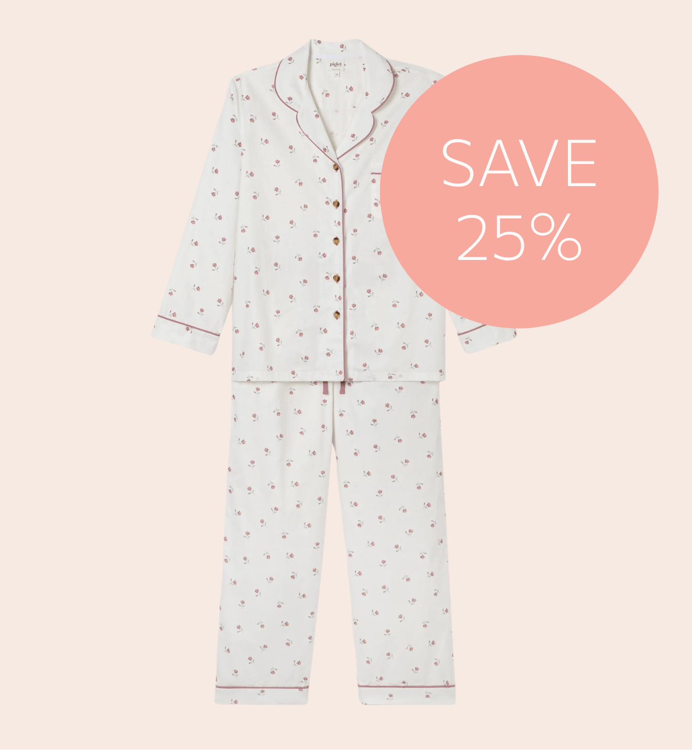 Pearl Posy Bud Cotton Trouser Set