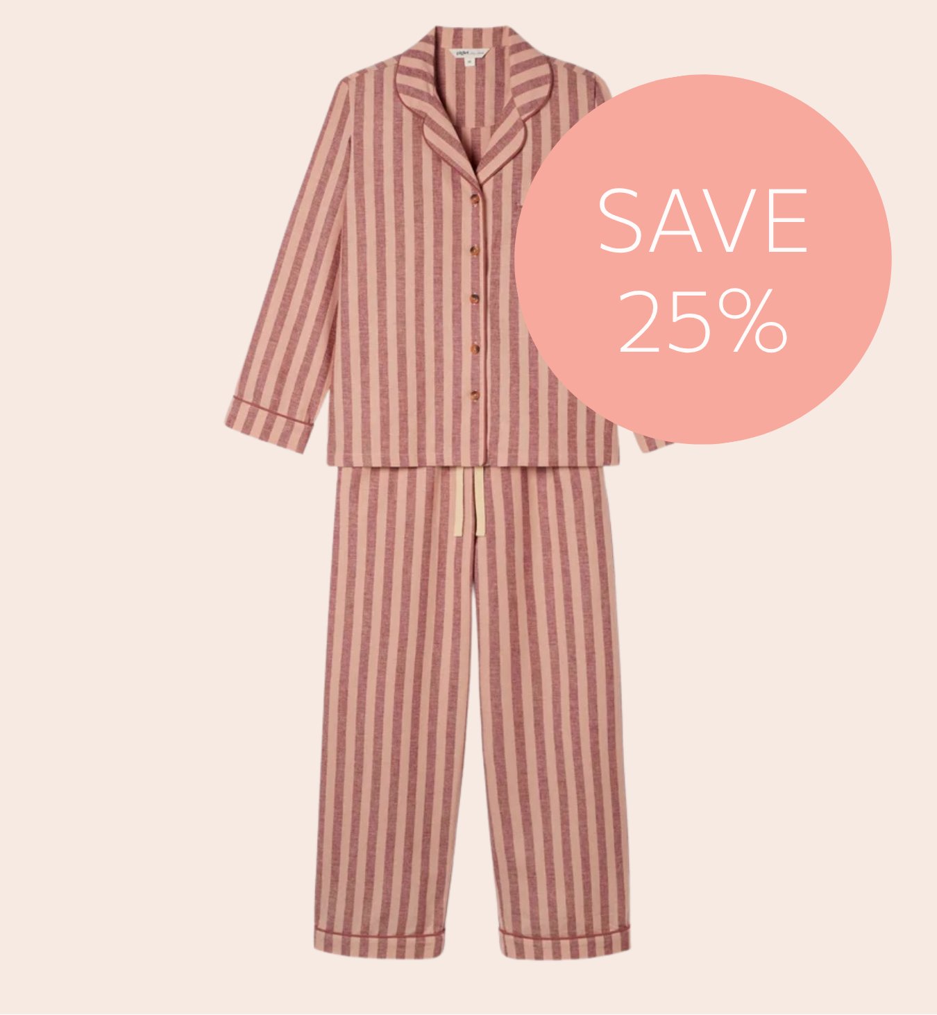 Rhubarb & Rose Pembroke Stripe Linen Blend Trouser Set