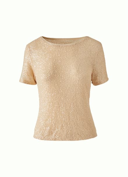 Short Sleeve Sequin Top