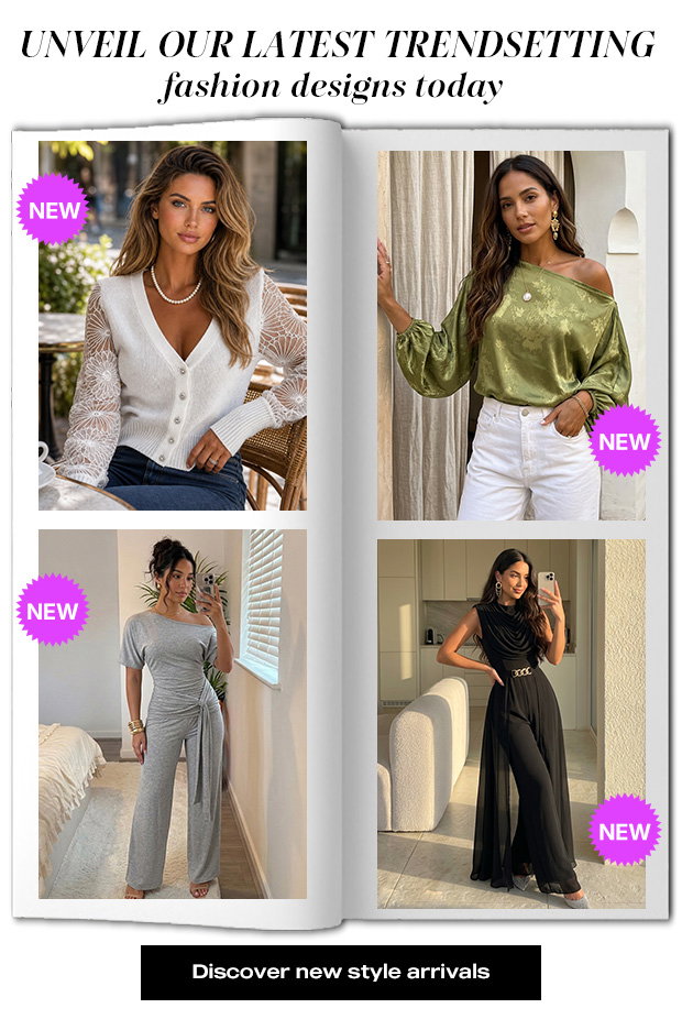 Unveil our latest trendsetting fashion designs today