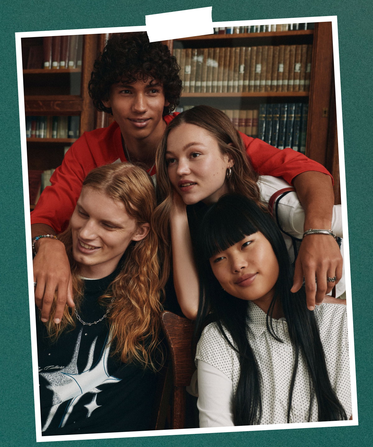 in the planner: Y2K streetwear silhouettes for him and a nostalgic, preppy aesthetic for her.
