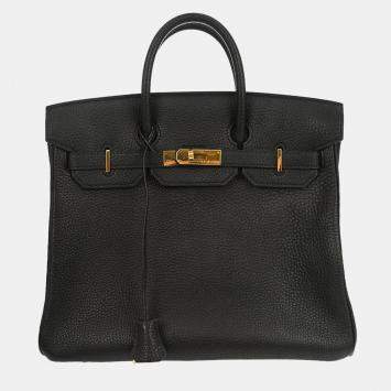 Birkin 35 Black Fjord Calfskin