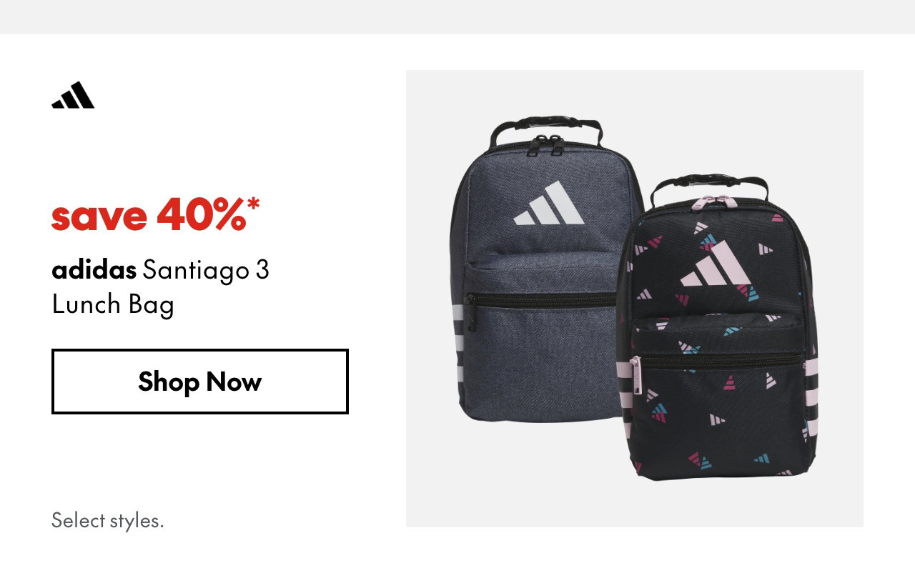 adidas Santiago 3 Lunch Bag
save 40%
Our regular price. Select styles.