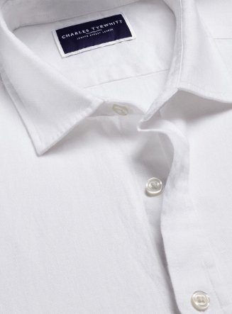 Pure Linen Shirt – White