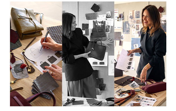 Images of Katie Loxton showcasing sketches, designs, colour pallettes etc.