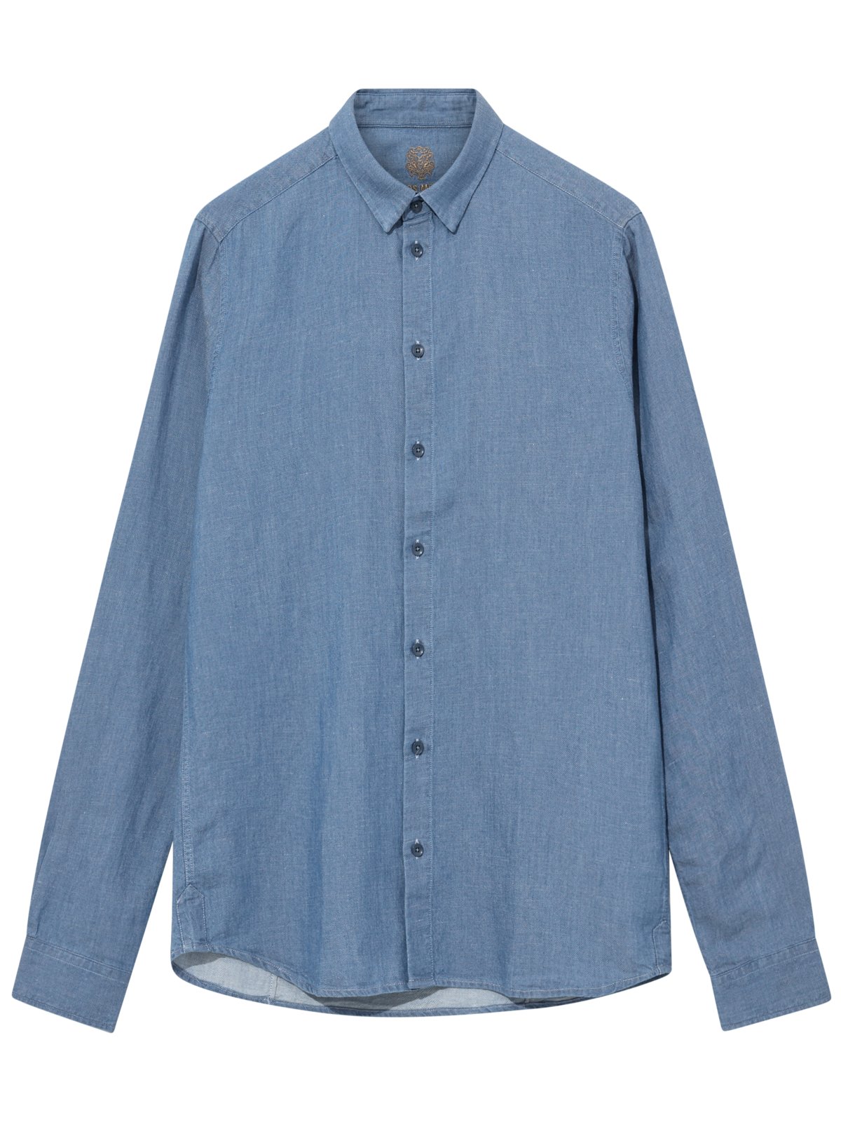 Shirt in soft chambray quality with linen and lyocell