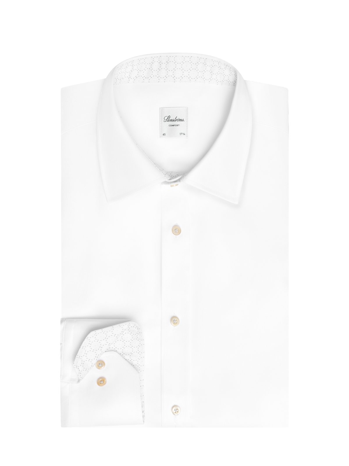 Machine washable business shirt made from double-layered cotton