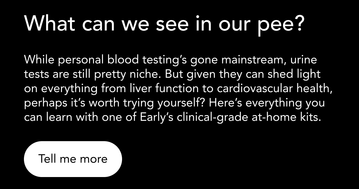 What can we see in our pee? Tell me more