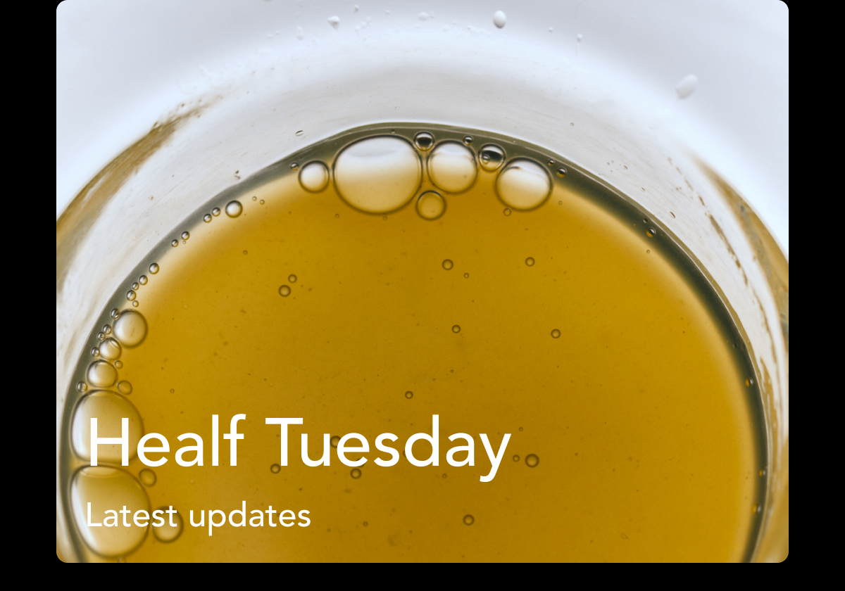 Healf Tuesday — latest updates