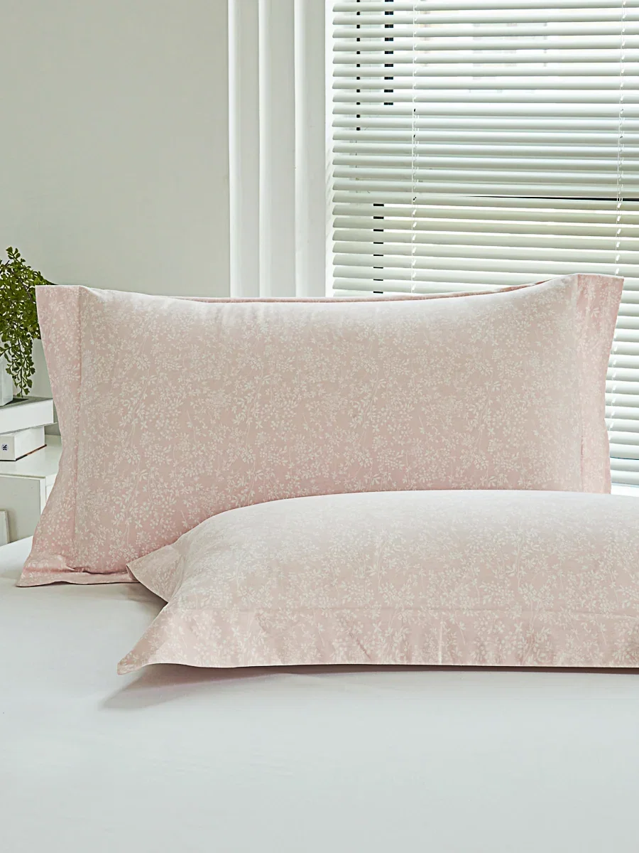 Kai Jade Pink Cotton Standard Pillow Sham Set