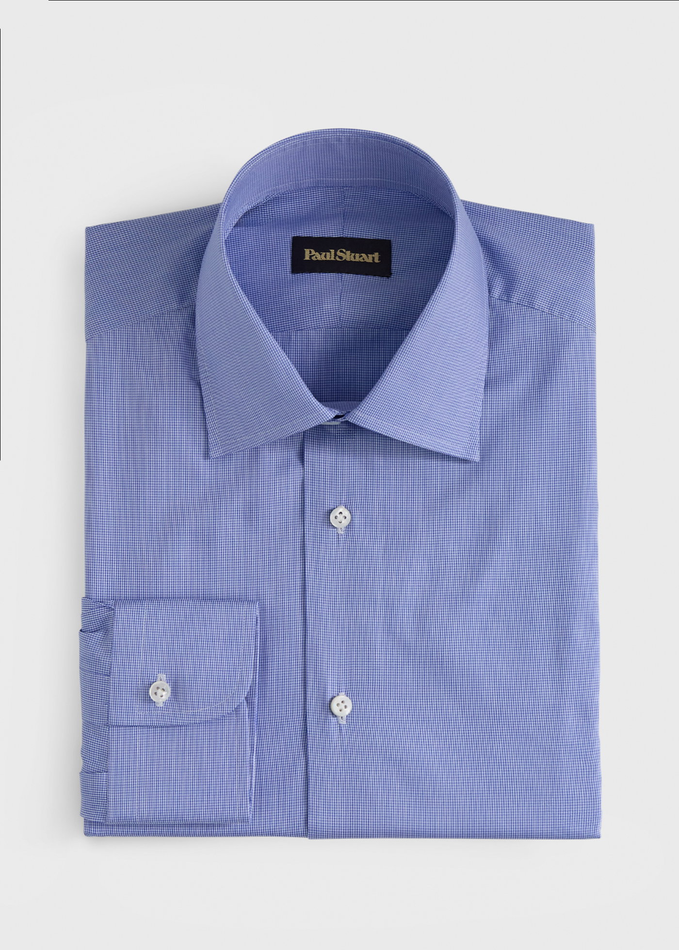 Hand-Finished Gingham Dress Shirt