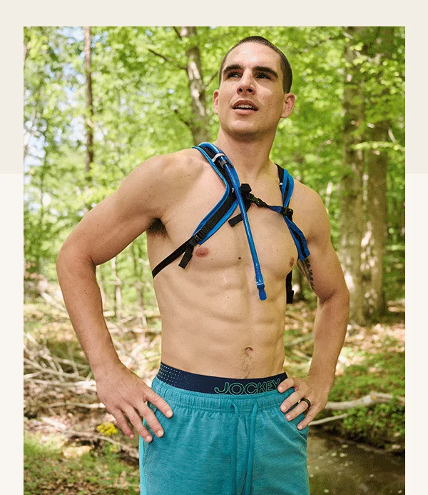 Jockey model in ventracool underwear