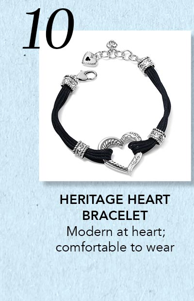 Ten: Heritage Heart Bracelet - Modern at heart; comfortable to wear.