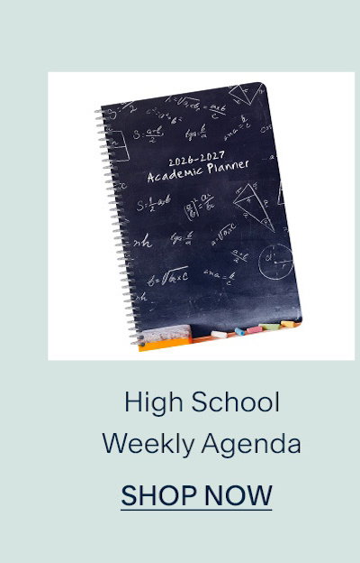 High School Weekly Agenda. Shop Now. 