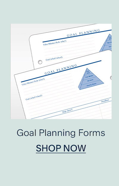 Goal Planning Forms. Shop Now. 
