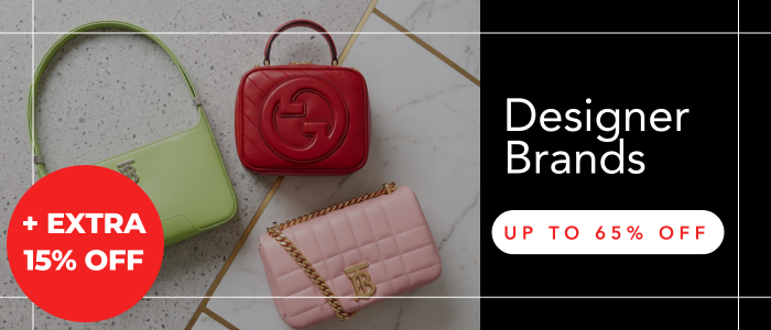 UP TO 65% OFF DESIGNER BRANDS + EXTRA 15% OFF