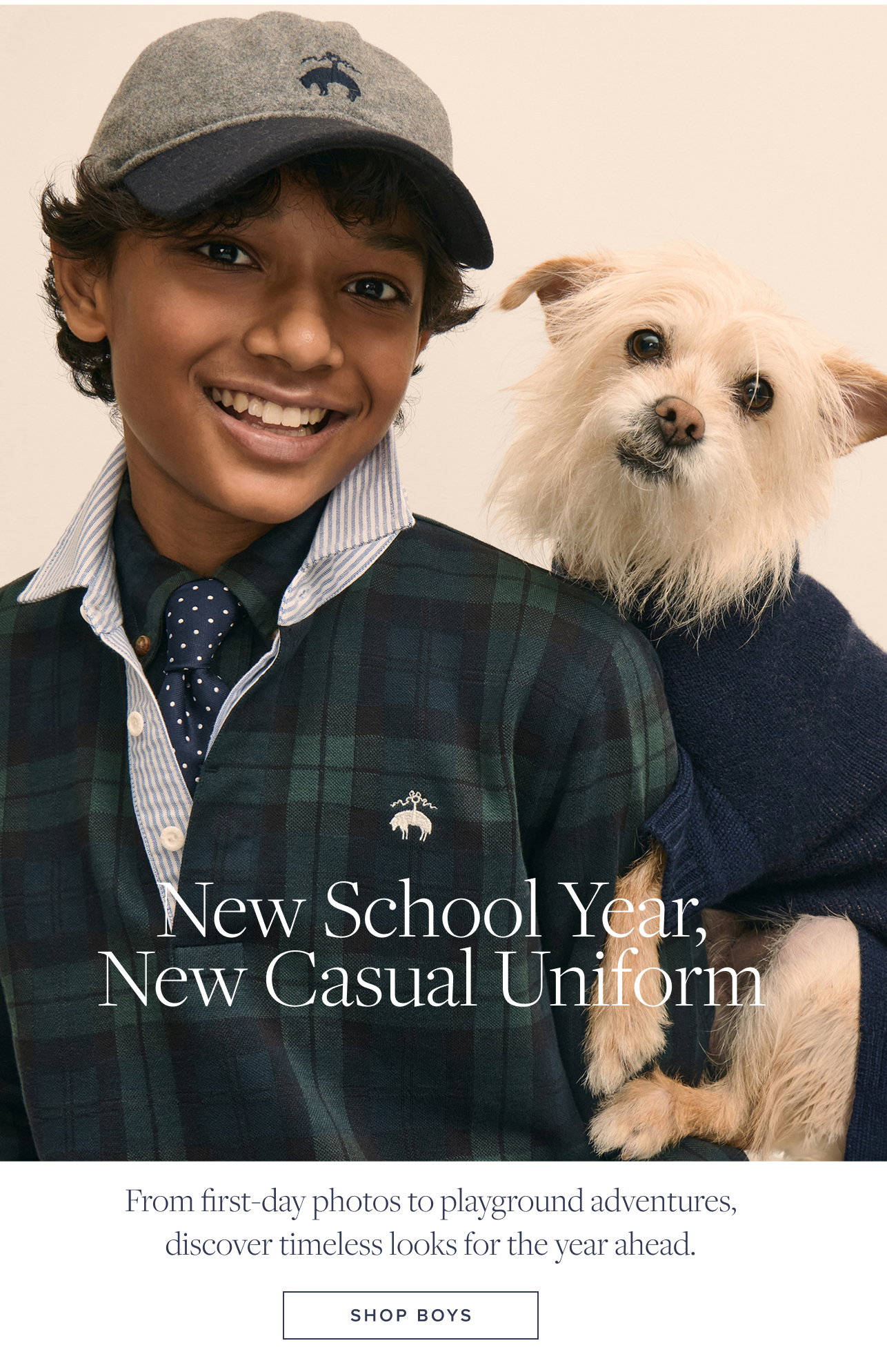 New School Year, New Casual Uniform Shop Boys