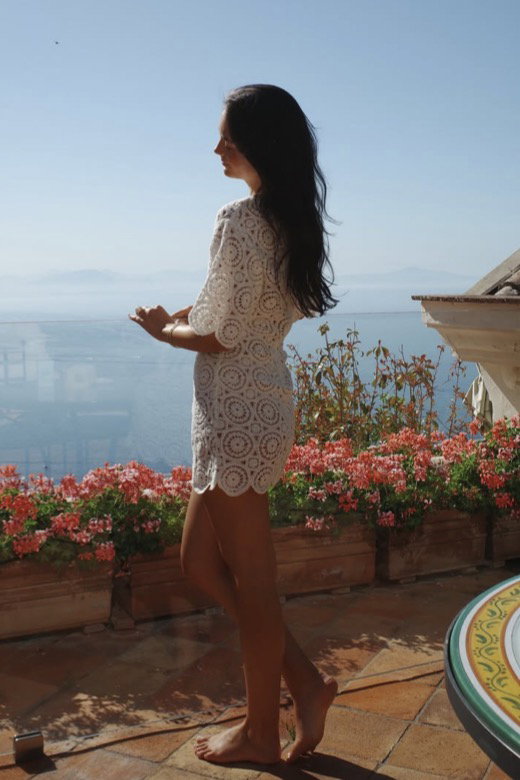 Heather Crochet Mini Dress