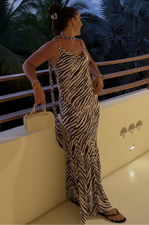 Gigi Zebra Maxi Dress
