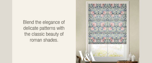 William Morris roman shades