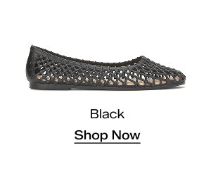 A side view of the Jelly Shoe in Black. Shop Now.