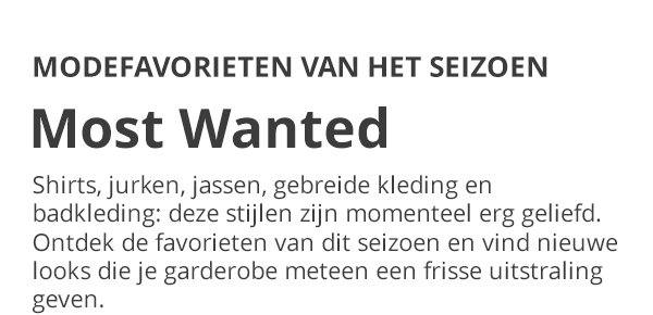 Modefavorieten van het seizoen