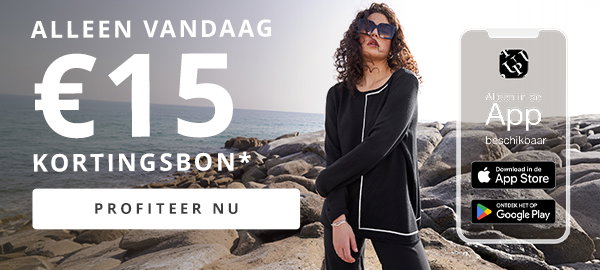 Alleen vandag €15 kortingsbon