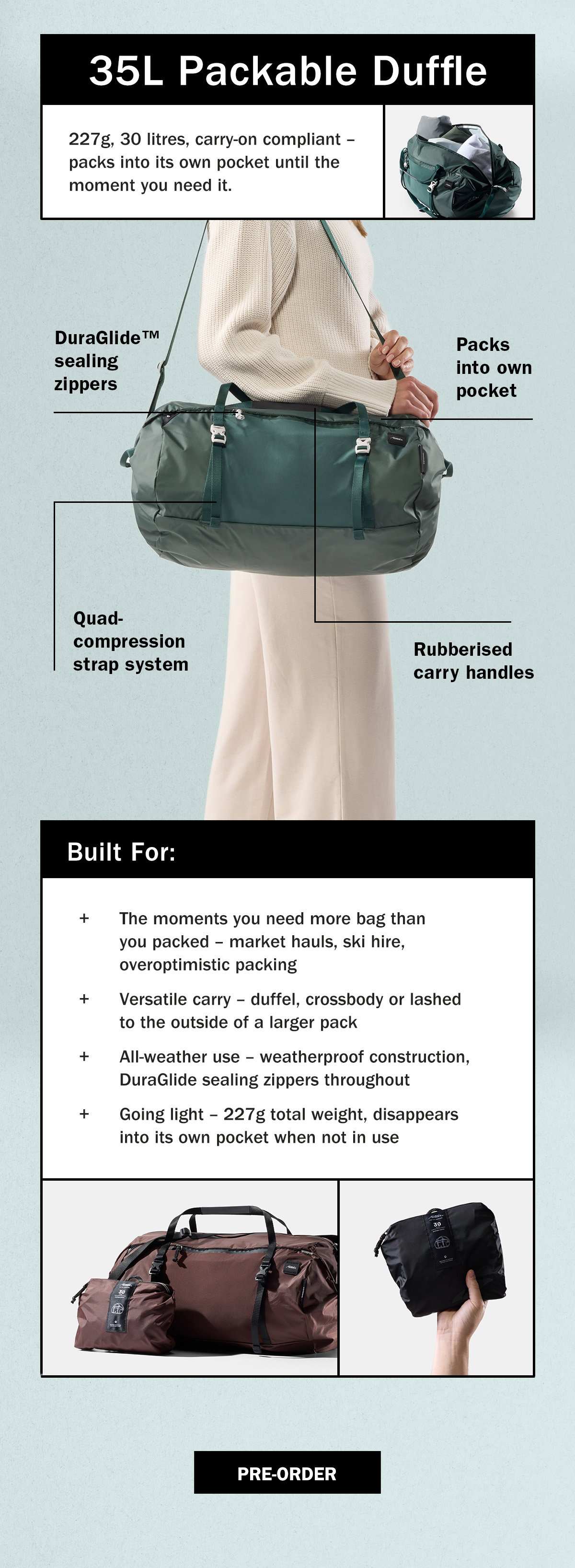 Matador FW26 Pre-Order | New Bags Arriving Sept | WildBounds