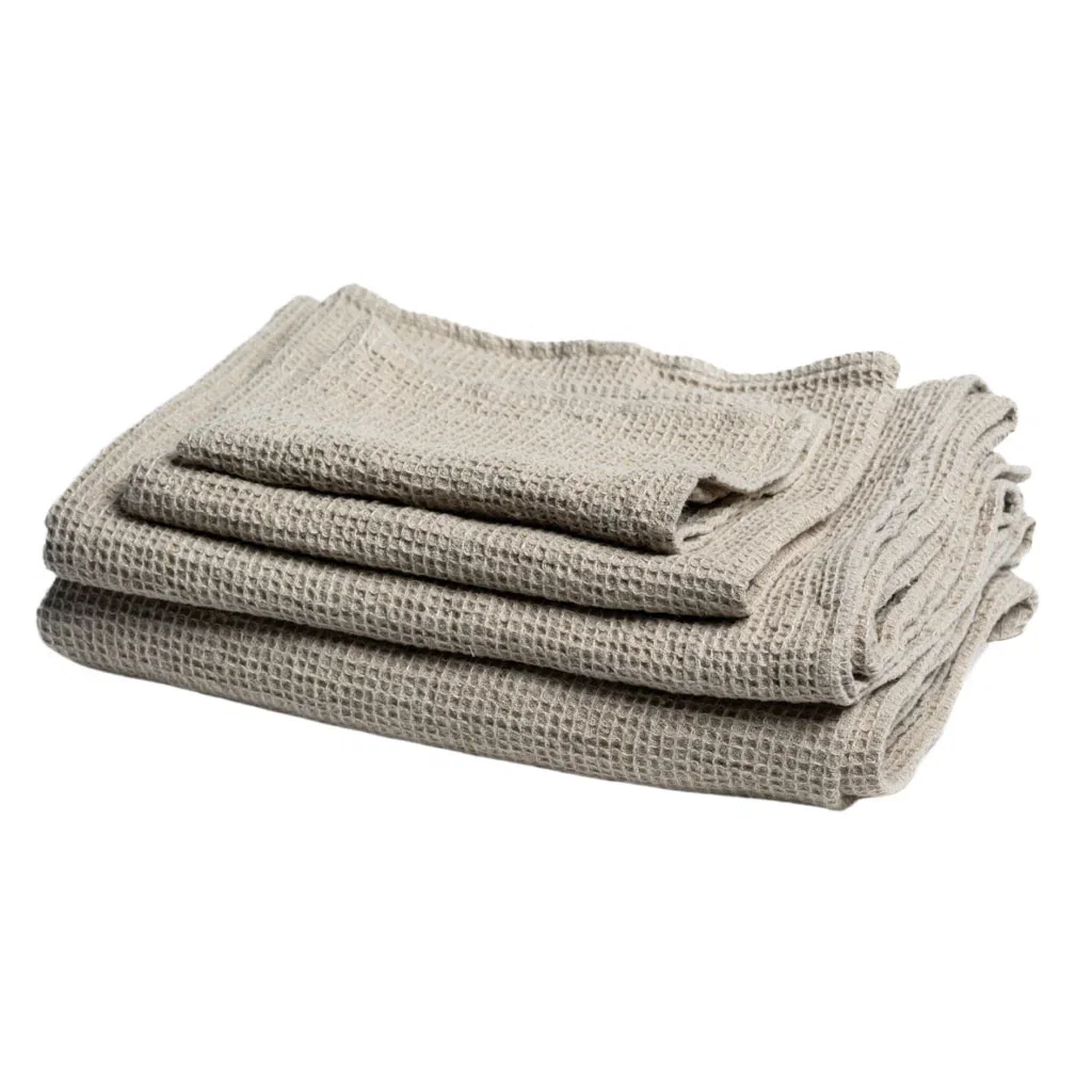 Image of Linen Travel Towel | Waffle