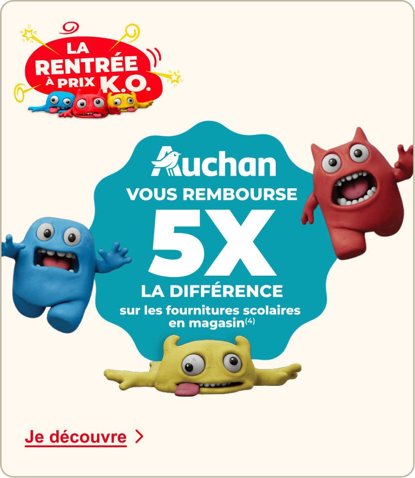 Garantie prix - Remboursement 5 fois la différence sur les fournitures scolaires