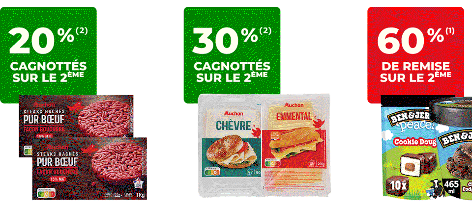 Un grand nombre de promos