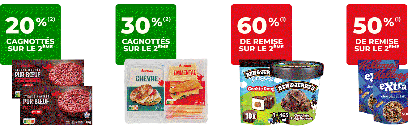 Un grand nombre de promos