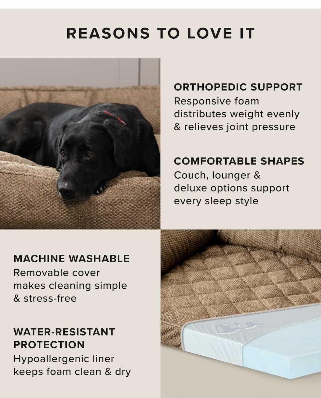 Reasons to love our Memory Foam