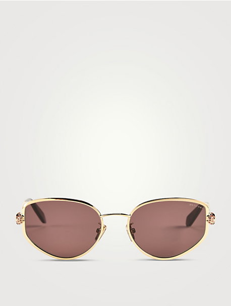 Serpenti Forever Geometric Oval Sunglasses