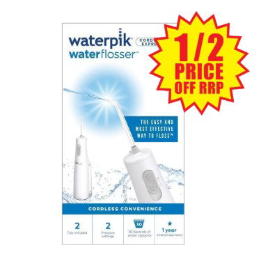 Waterpik Cordless Express Water Flosser Pink 1/2 price off RRP at Chemist Warehouse sale ends 5 August 2026