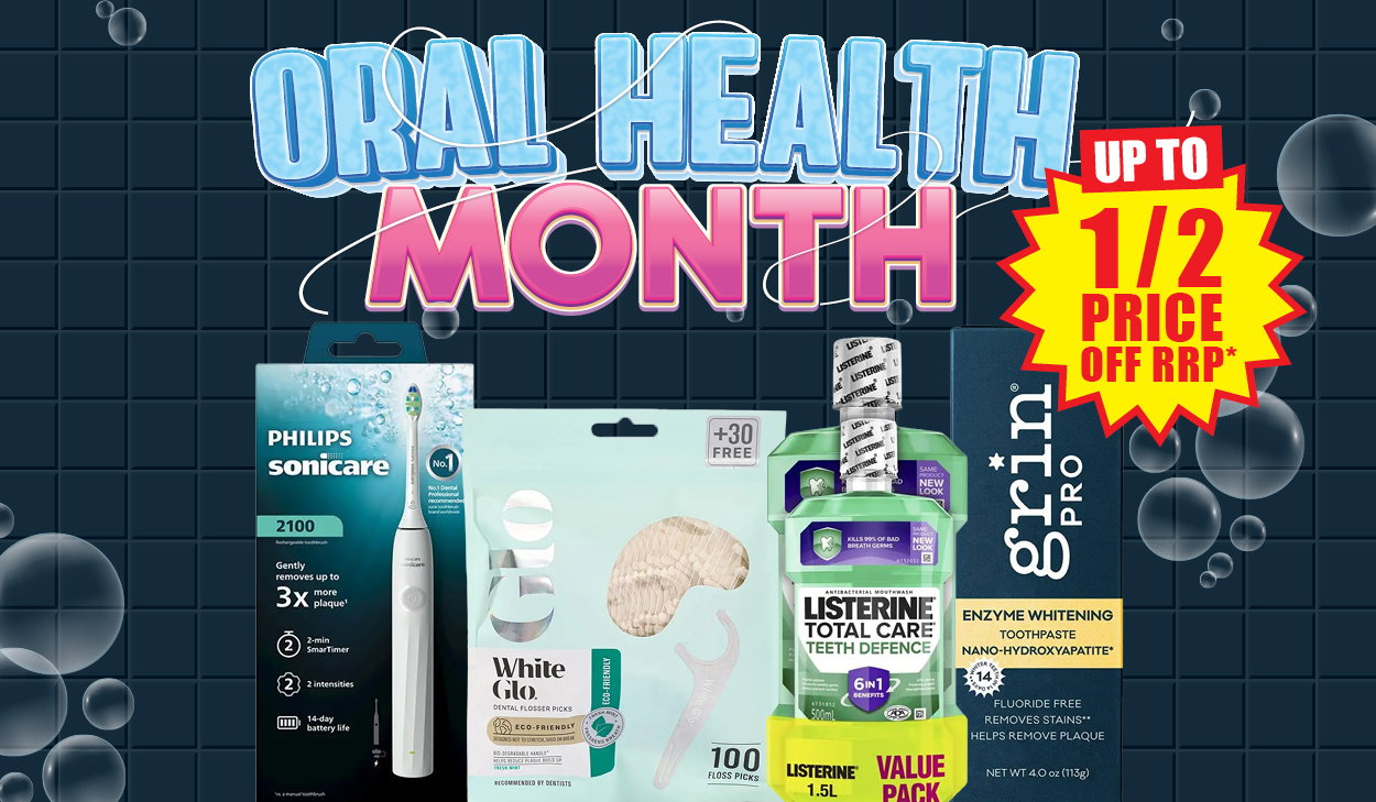 Up to 1/2 price off RRP this Oral Health Month at Chemist Warehouse sale ends 5 August 2026